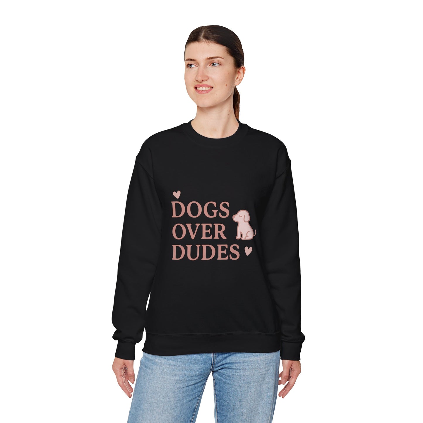 Dogs Over Dudes - Heavy Blend™ Crewneck Sweatshirt