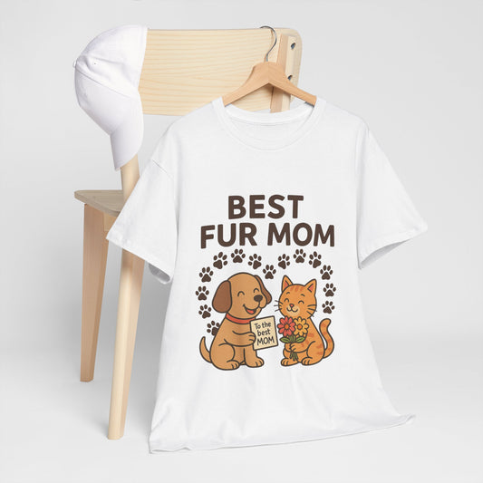 Best Fur Mom - Heavy Cotton Tee