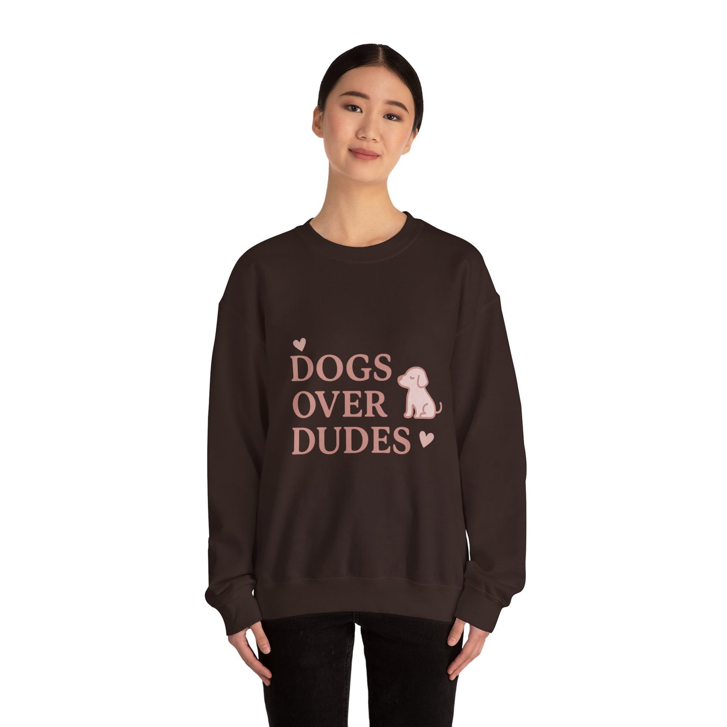Dogs Over Dudes - Heavy Blend™ Crewneck Sweatshirt